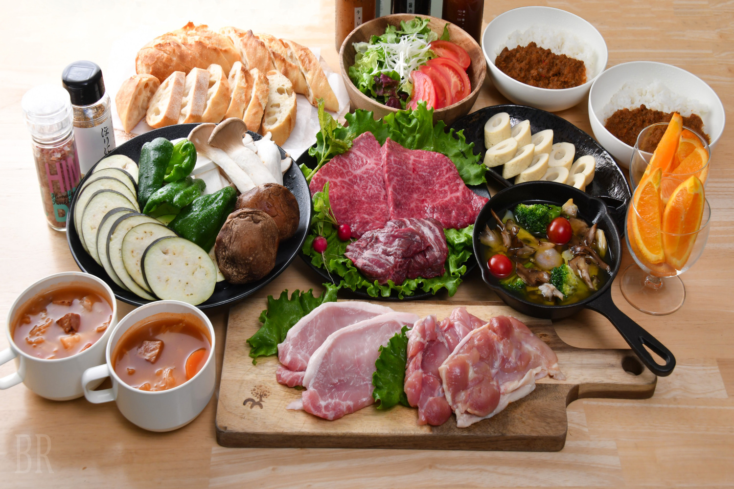 鳥取県の食材を使用したグランピングBBQ