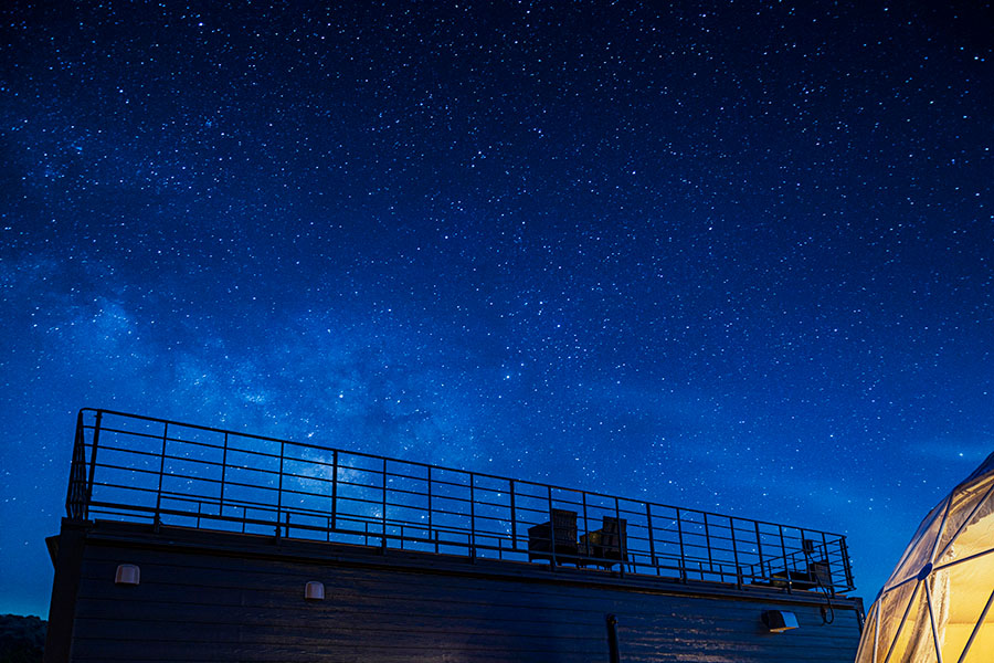 壮大な星空の絶景